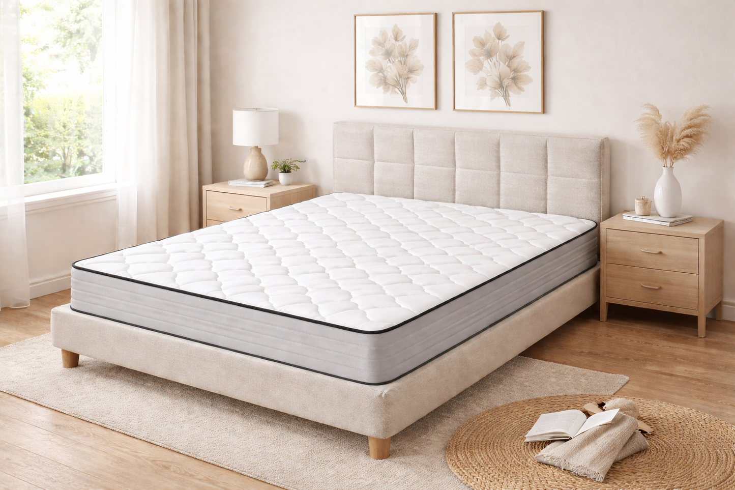 Matelas Rosahqnda à ressorts ensachés