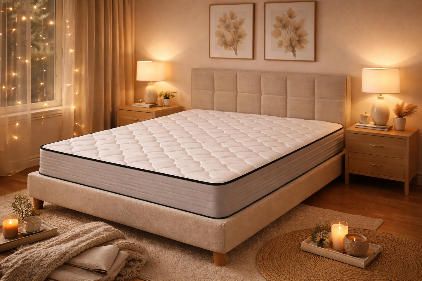 Matelas Rosahqnda à ressorts ensachés