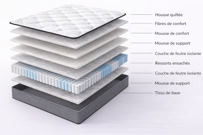 Matelas Rosahqnda à ressorts ensachés