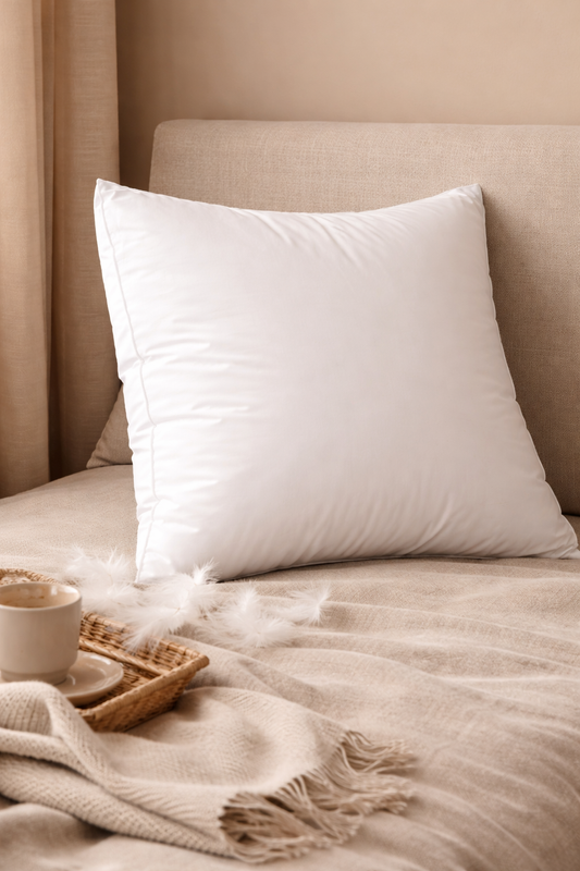 Oreiller 100 % plumes d’oie blanches